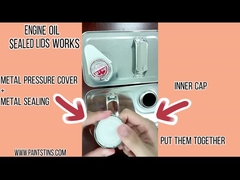 엔진 오일 비어 있는 주석은 4 원 1 갤런을 캔으로 만듭니다