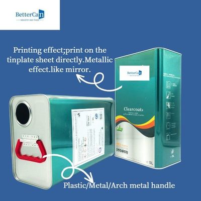 주문 제곱 5L 금속은 할 수있는 희석제 코팅 경화제를 위한 페인트 갤런 캔을 비웁니다 online manufacture