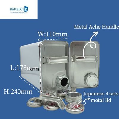 주문 금속 4L 엔진 오일 주석은 고객용 핸들로 형태를 둥글게 할 수 있습니다 online manufacture