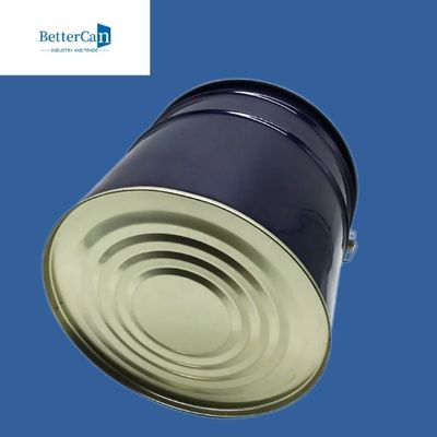 주문 청색 5 갤런 금속 페인트 통, 핸들과 라운드 금속 페일 online manufacture