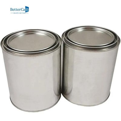 주문 LID, 쿼트 사이즈 주석 페인트 버킷과 2  파인트 비어 있는 금속 페인트캔 online manufacture