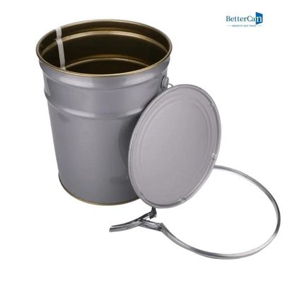 주문 안쪽 금 양철 버킷, 지탱할 수 있는 하얀 5개 갤론 버킷 버킷 online manufacture