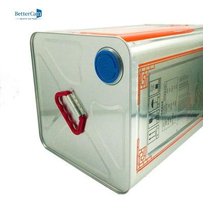 주문 핸들과 비어 있는 금속 식용 기름 주석 15L 올리브 주석 함유기 online manufacture