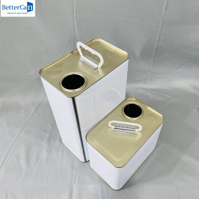 주문 빈 5L 페인트 틴 직사각형 틴 캔 작은 페인트 틴 online manufacture