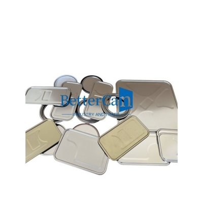 주문 0.28mm Rectangular Tin Components 1liter Square Gold OEM Tin Accessories online manufacture