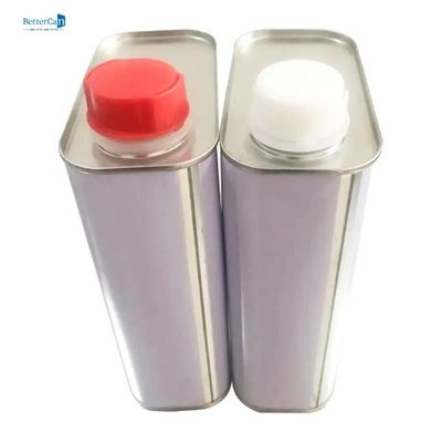 1L 평평한 밀봉은 금속 주석 용기 L105*W60*H180을 스크루 Lid와 일치시킵니다