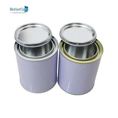 1 리터 페인트 통 깡통은 용매 코팅을 위한 비어 있는 쿼트 캔을 둥글게 합니다