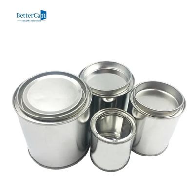 1/2 파인트 사이즈 비어 있는 금속 페인트는 나머지 페인트를 위해 Lid, 페인트 저장 용기로 하 할 수 있습니다