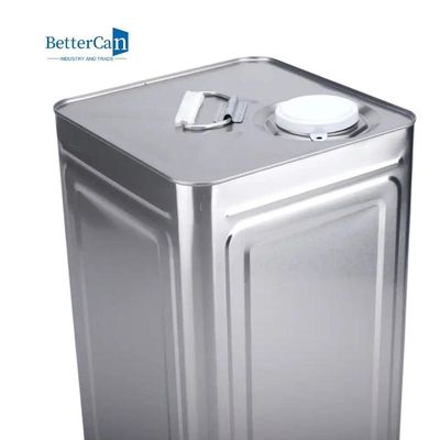 케케묵은 금속 버킷 0.28mm-0.35mm이 측정한 비어 있는 은 페인트 캔 18L 20L