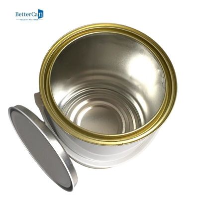 밀폐된 봉함 쇠 페인트 통 재활용된 라운드는 한 갤런 페인트캔을 비웁니다