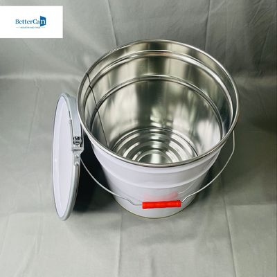 10리터 피침형 틴 캔 로크 링 틴 버킷 OEM 5L 시카 버킷 금속 버킷