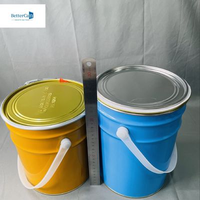 10리터 피침형 틴 캔 로크 링 틴 버킷 OEM 5L 시카 버킷 금속 버킷