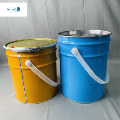 10리터 피침형 틴 캔 로크 링 틴 버킷 OEM 5L 시카 버킷 금속 버킷