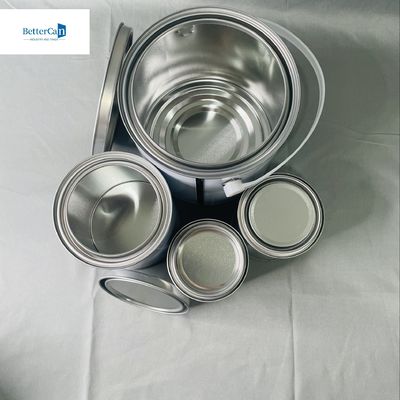 4리터 둥근 틴 버킷 목재 코팅 패키지 1 갤런 OEM 빈 페인트 캔