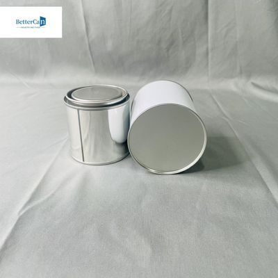 둥근 빈 페인트 캔 2.5 리터 캔 500ML 둥근 페인트 흰색 코팅